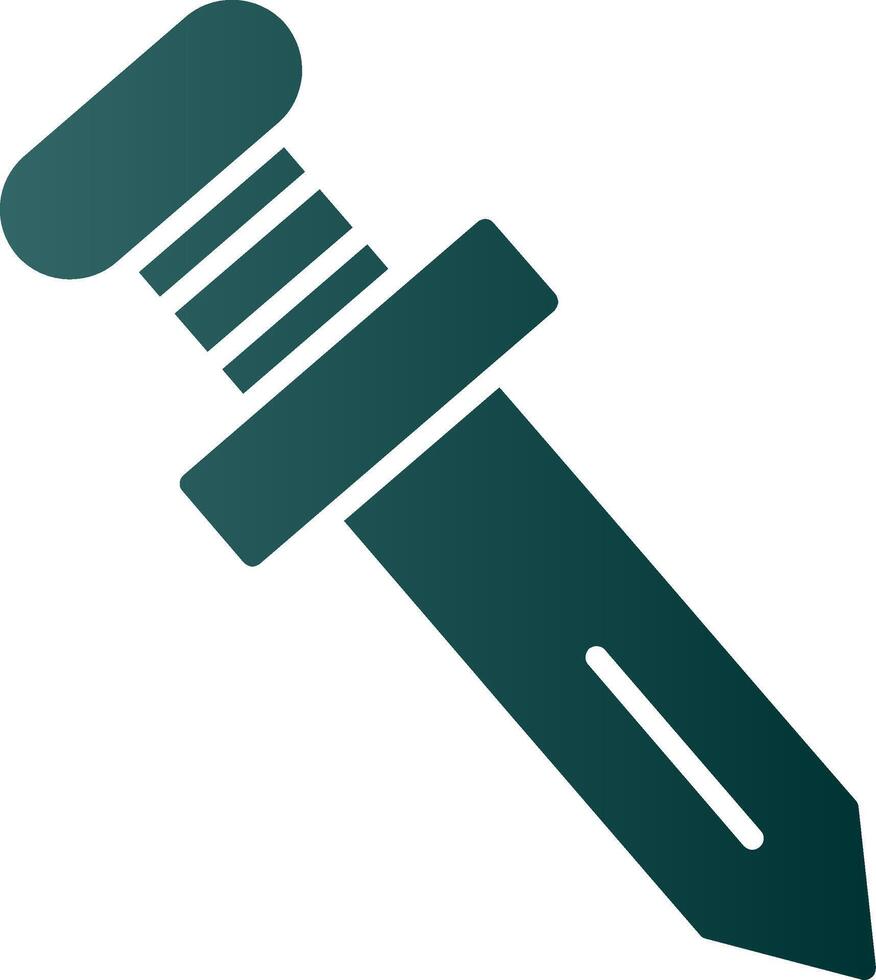 Knife Glyph Gradient Icon vector