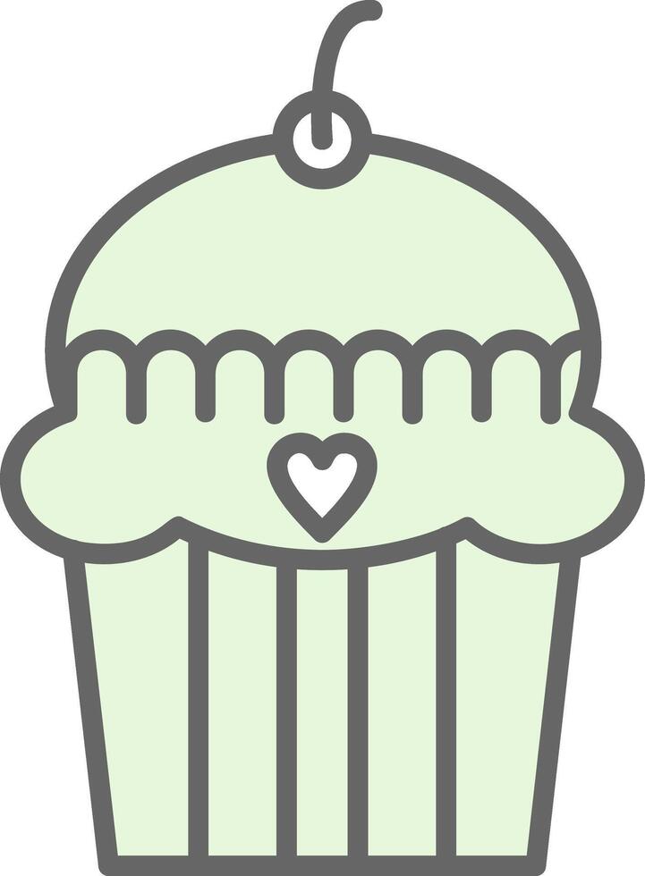cake Fillay Icon Design vector