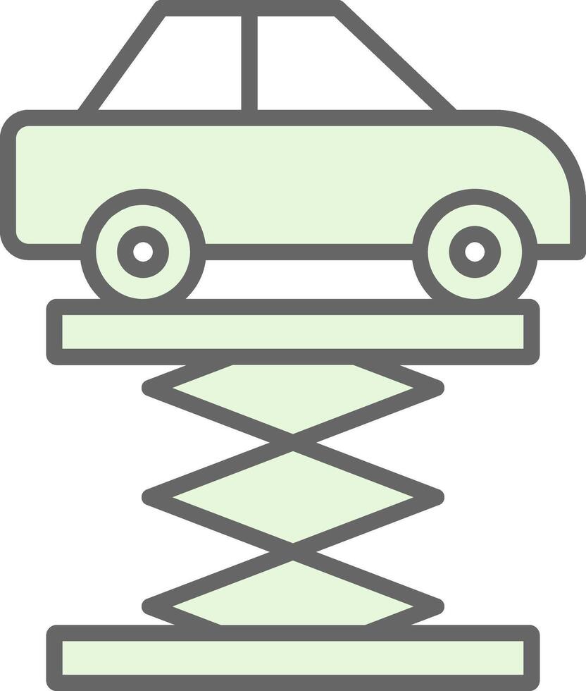 Car Jack Fillay Icon Design vector