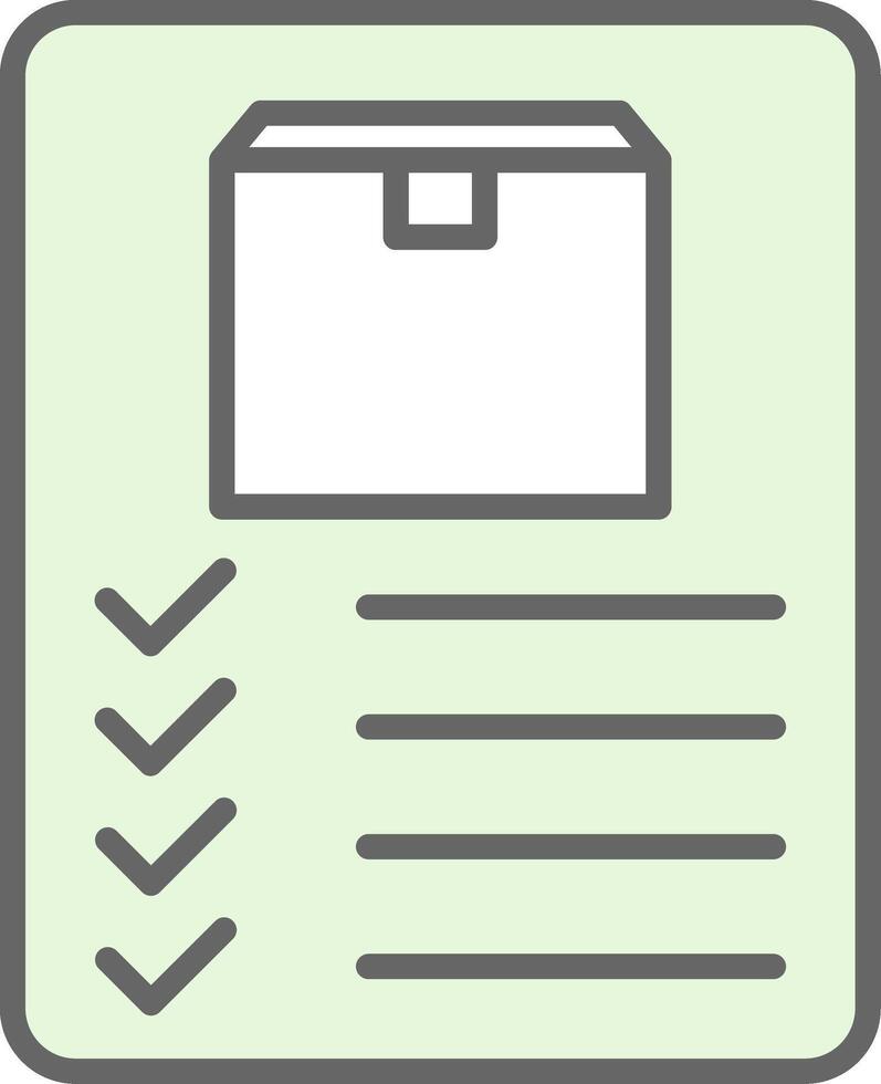 Inventory Fillay Icon Design vector