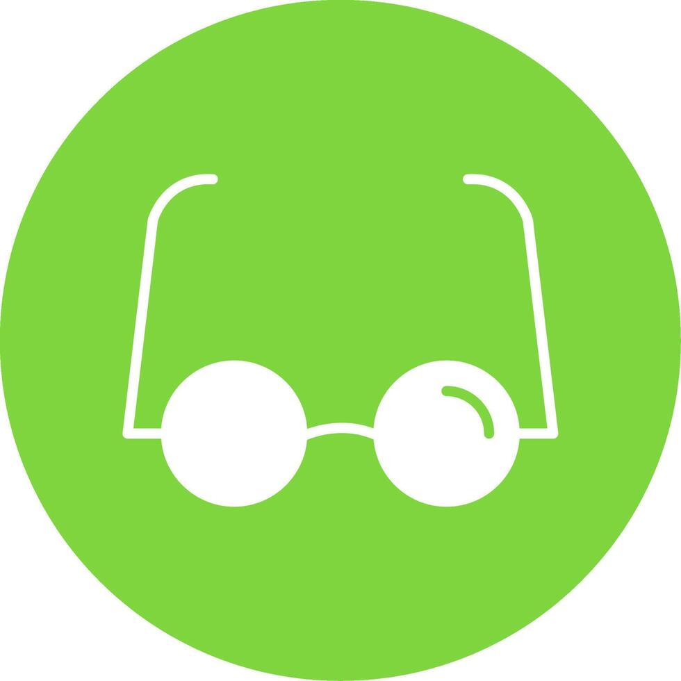 Reading Glasses Multi Color Circle Icon vector