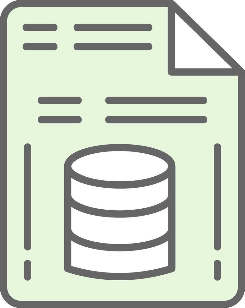 Data Fillay Icon Design vector