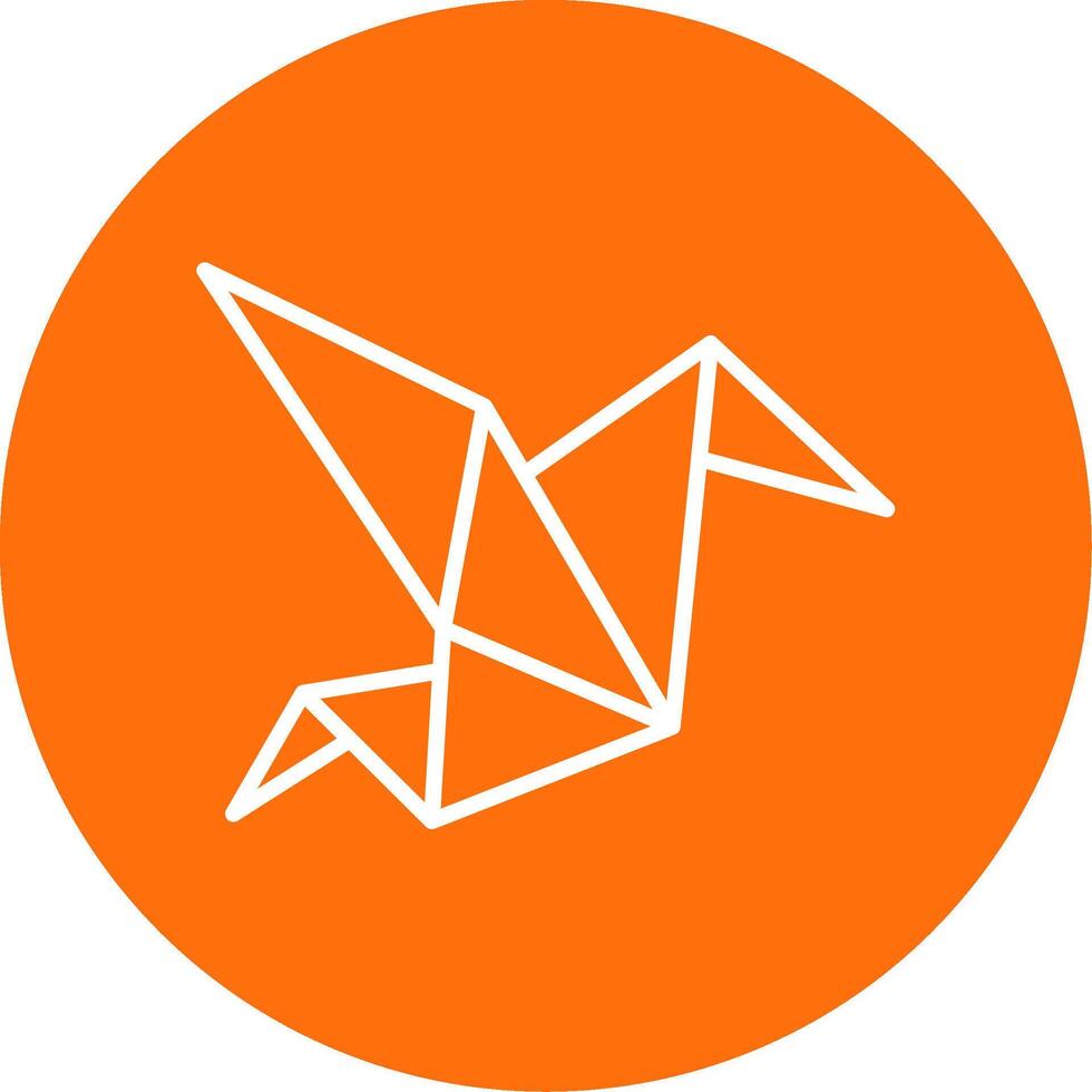 Origami Multi Color Circle Icon vector