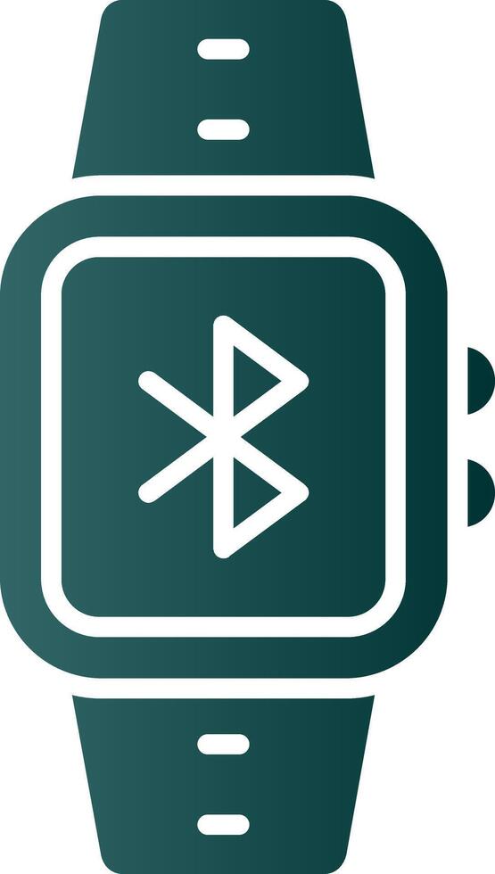 Bluetooth Glyph Gradient Icon vector