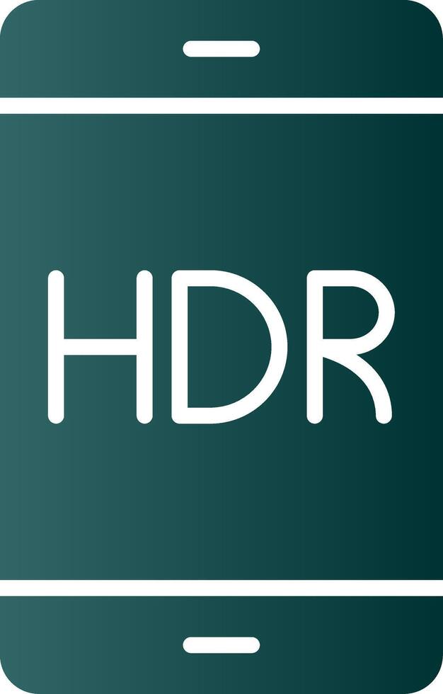Mobile Glyph Gradient Icon vector