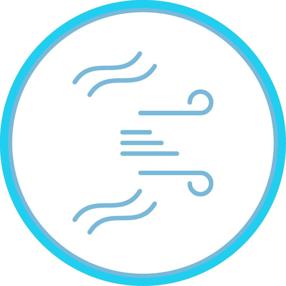 Wind Flat Circle Icon vector