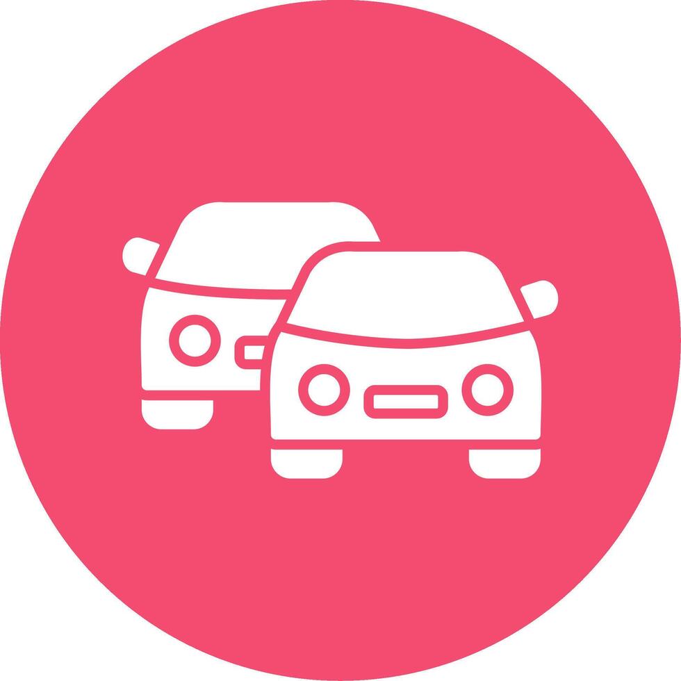 Cars Multi Color Circle Icon vector