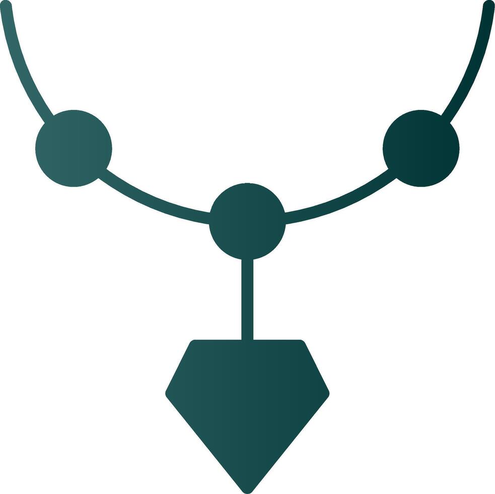 Locket Glyph Gradient Icon vector
