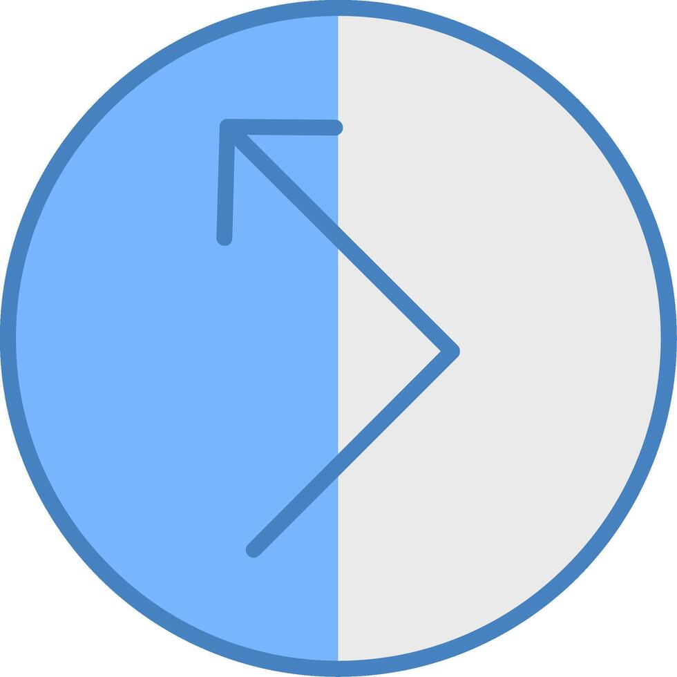 Bounce Line Filled Blue Icon vector