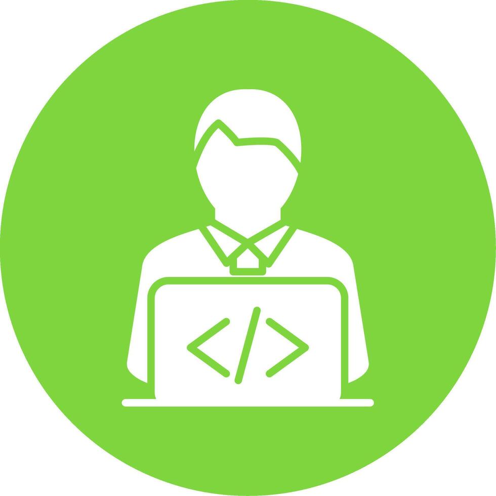 Developer Multi Color Circle Icon vector