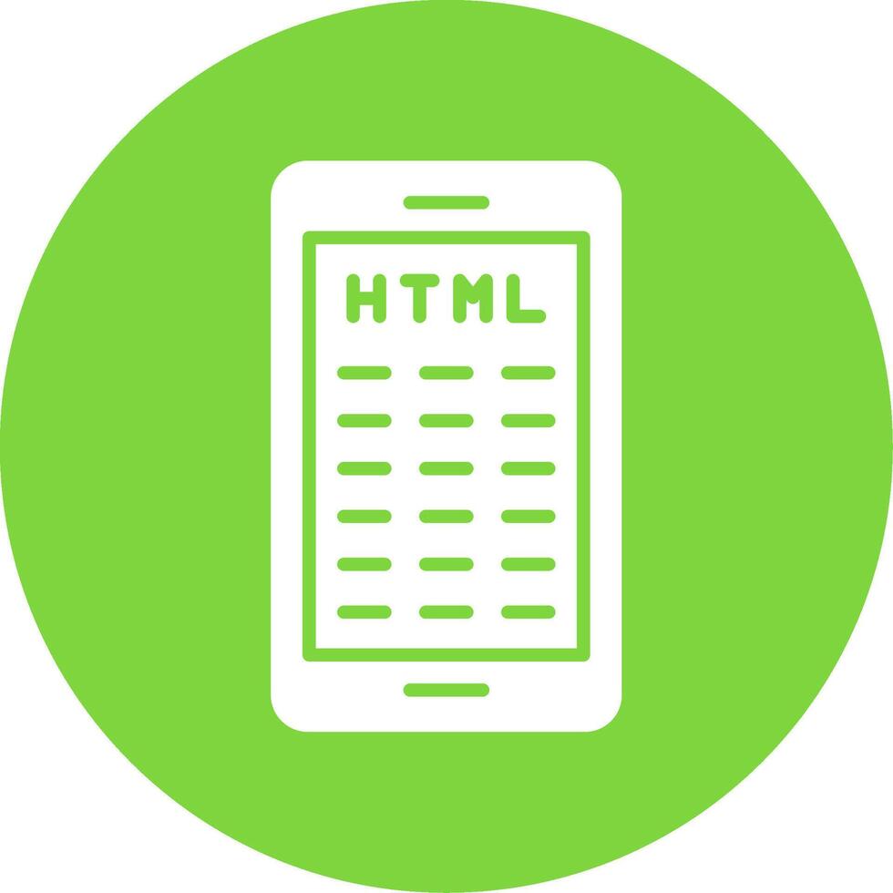 Mobile Coding Multi Color Circle Icon vector