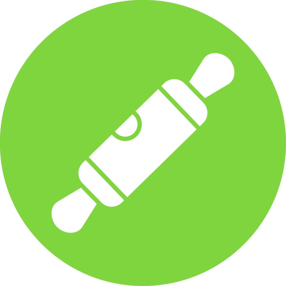 Rolling Pin Multi Color Circle Icon vector