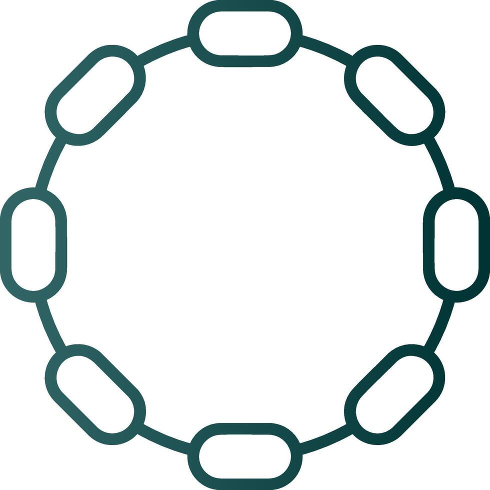 Chain Line Gradient Icon vector