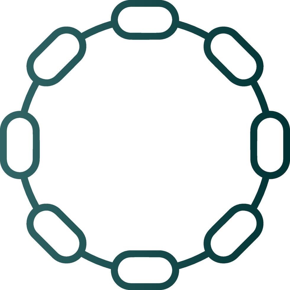 Chain Line Gradient Icon vector