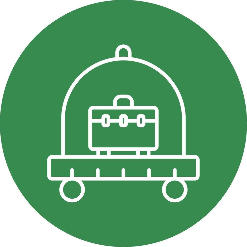 Cart Multi Color Circle Icon vector