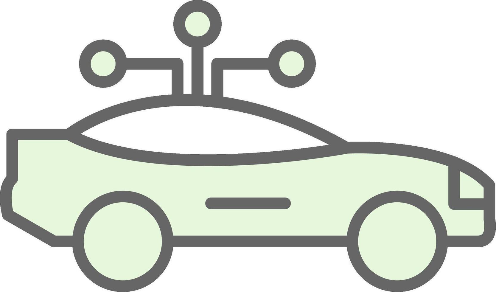 inteligente coche relleno icono diseño vector