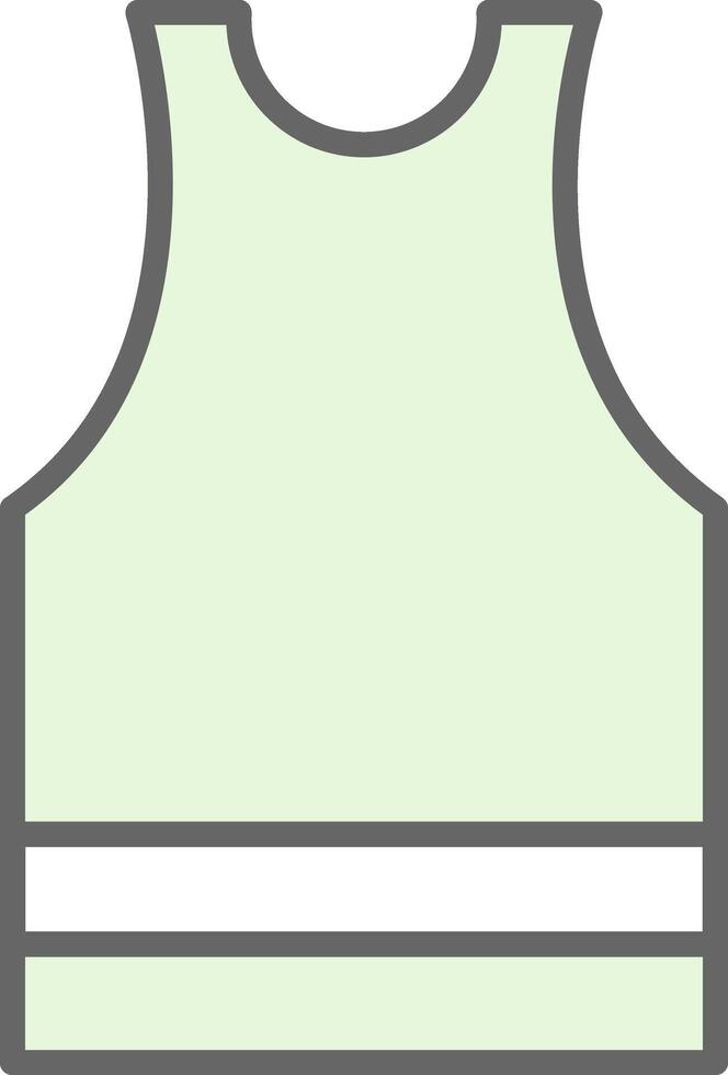 camiseta relleno icono diseño vector