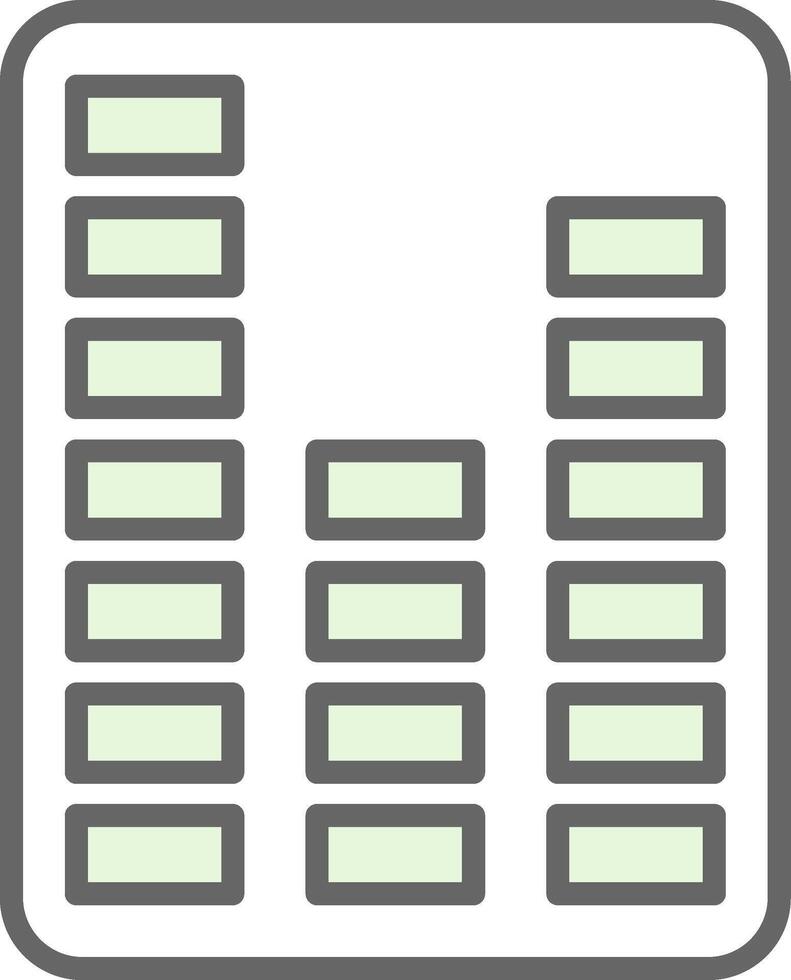 Sound Bars Fillay Icon Design vector