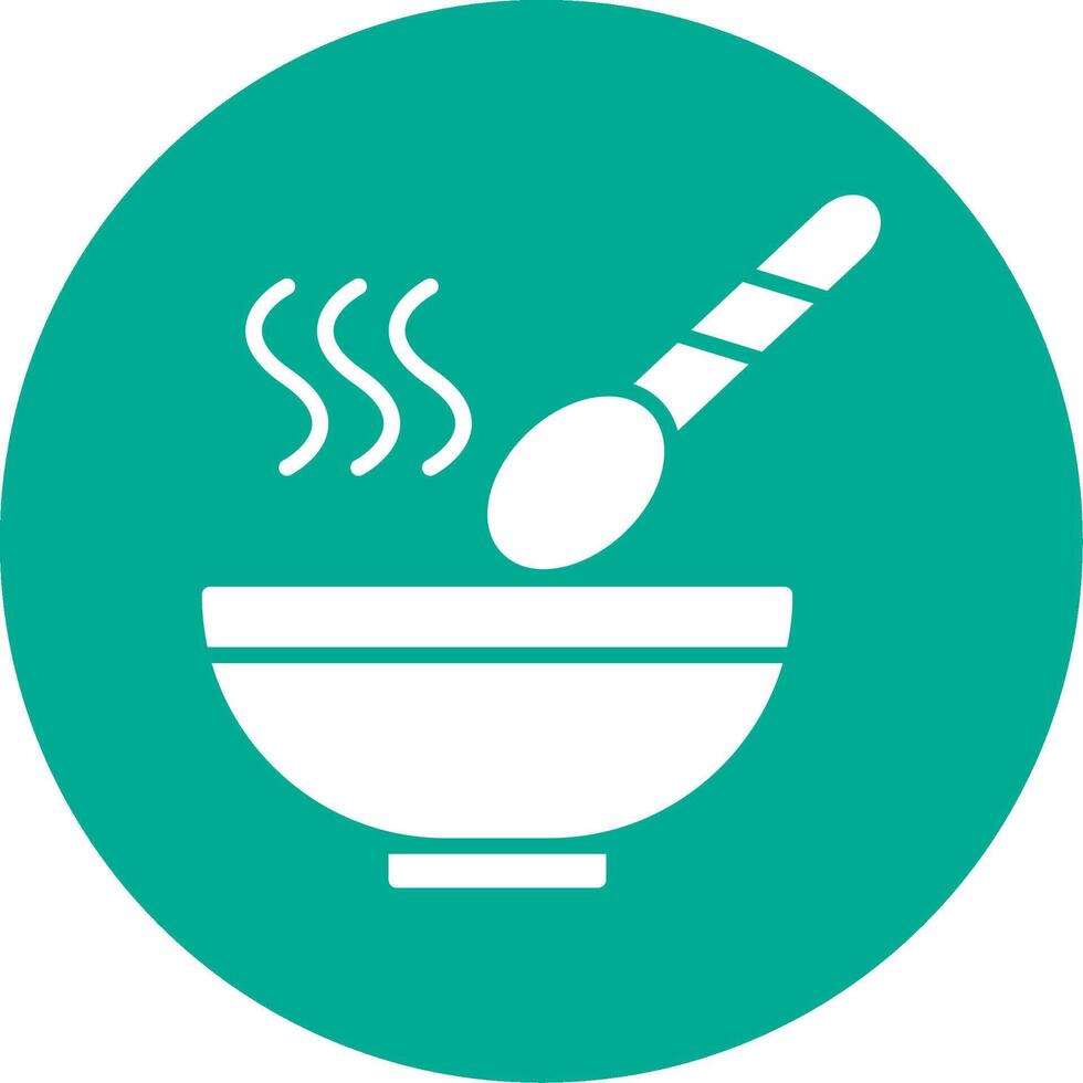 Soup Multi Color Circle Icon vector