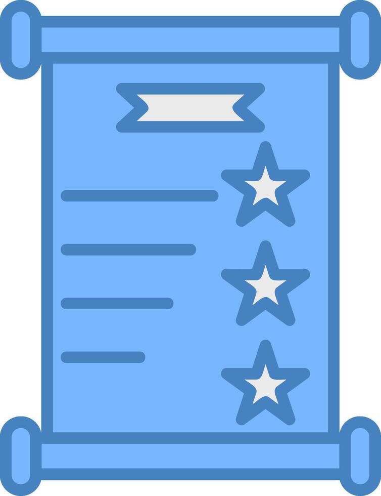 Invite Line Filled Blue Icon vector