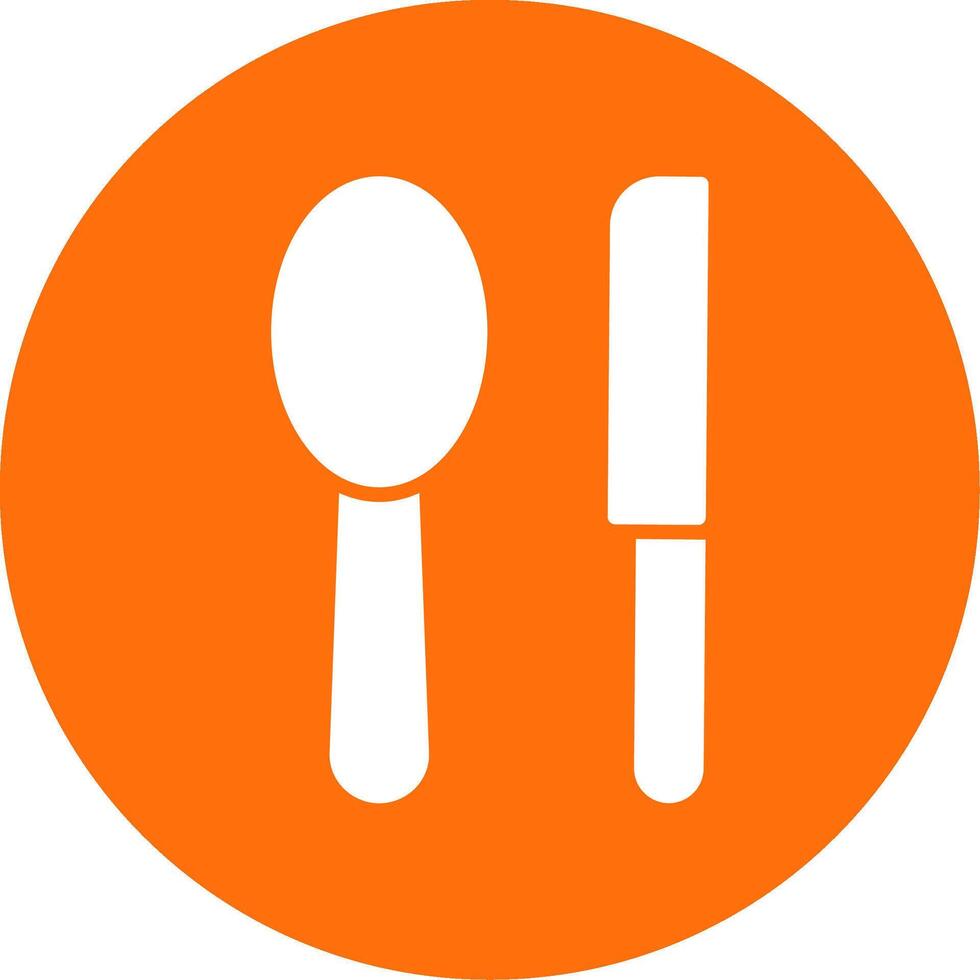 Cutlery Multi Color Circle Icon vector