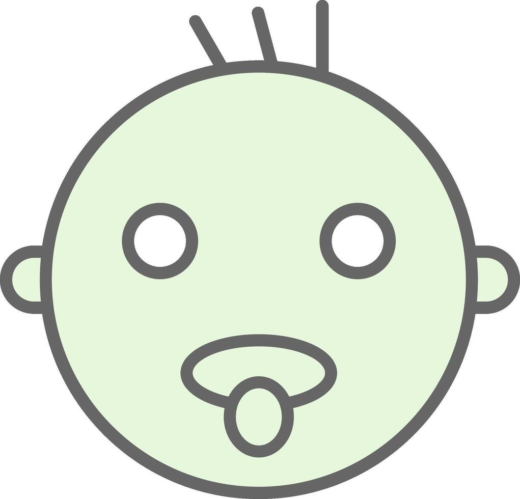 Baby Fillay Icon Design vector