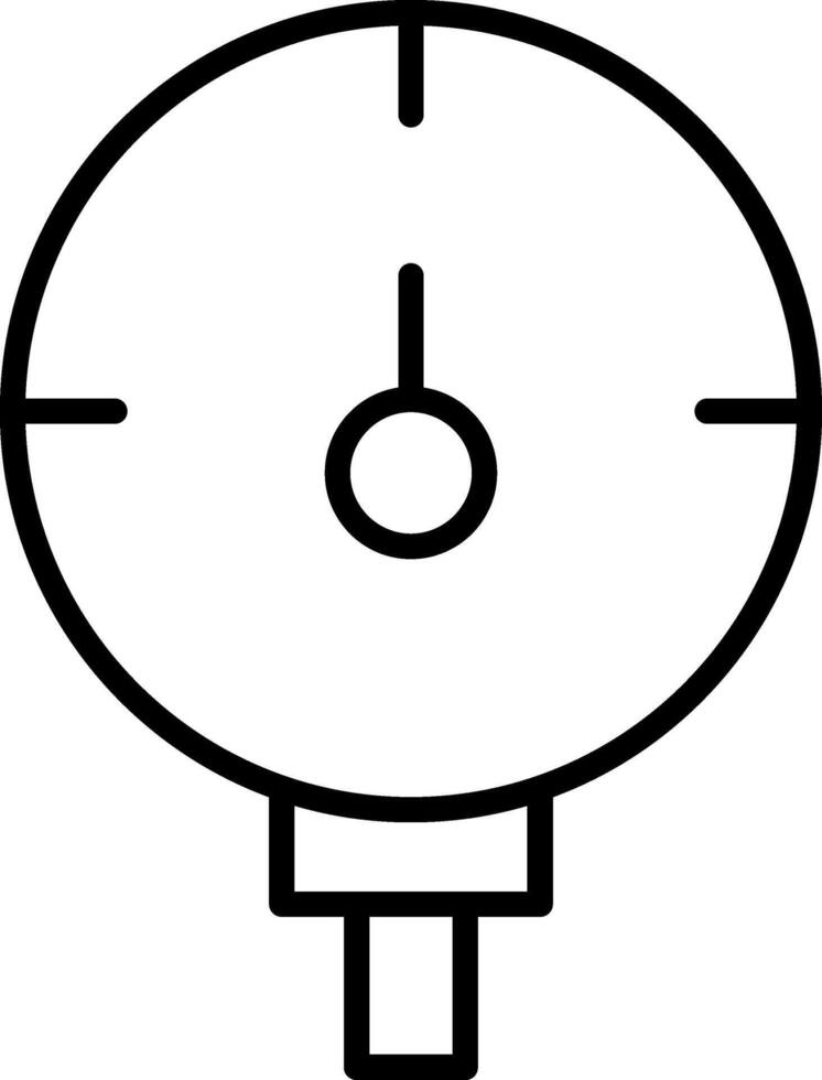 Guage Line Gradient Icon vector