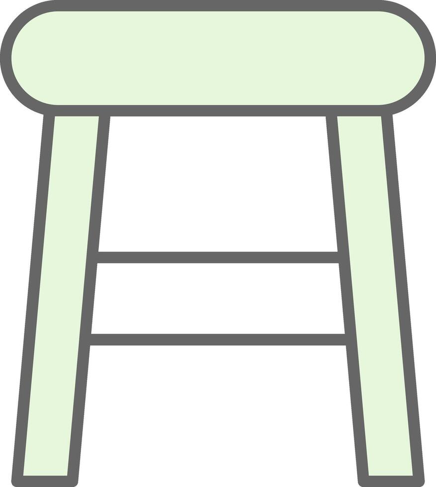 Stool Fillay Icon Design vector