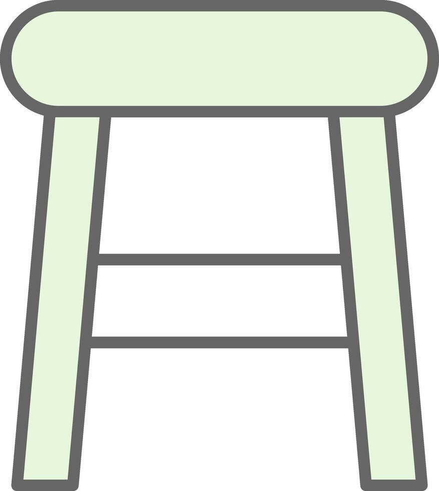 Stool Fillay Icon Design vector