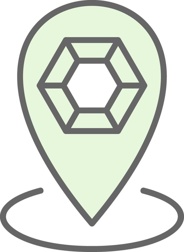 Location Fillay Icon Design vector