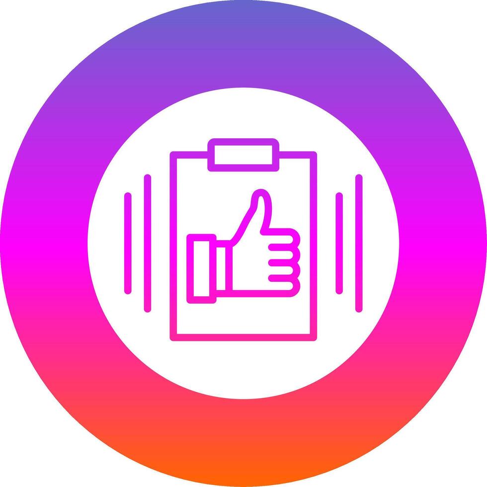 Competence Glyph Gradient Circle Icon Design vector