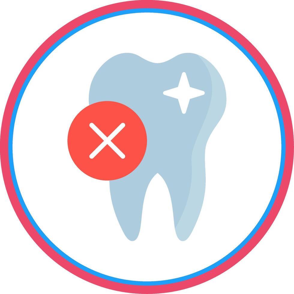 Rejected Flat Circle Icon vector