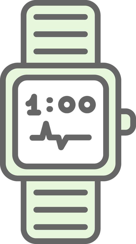 reloj relleno icono diseño vector