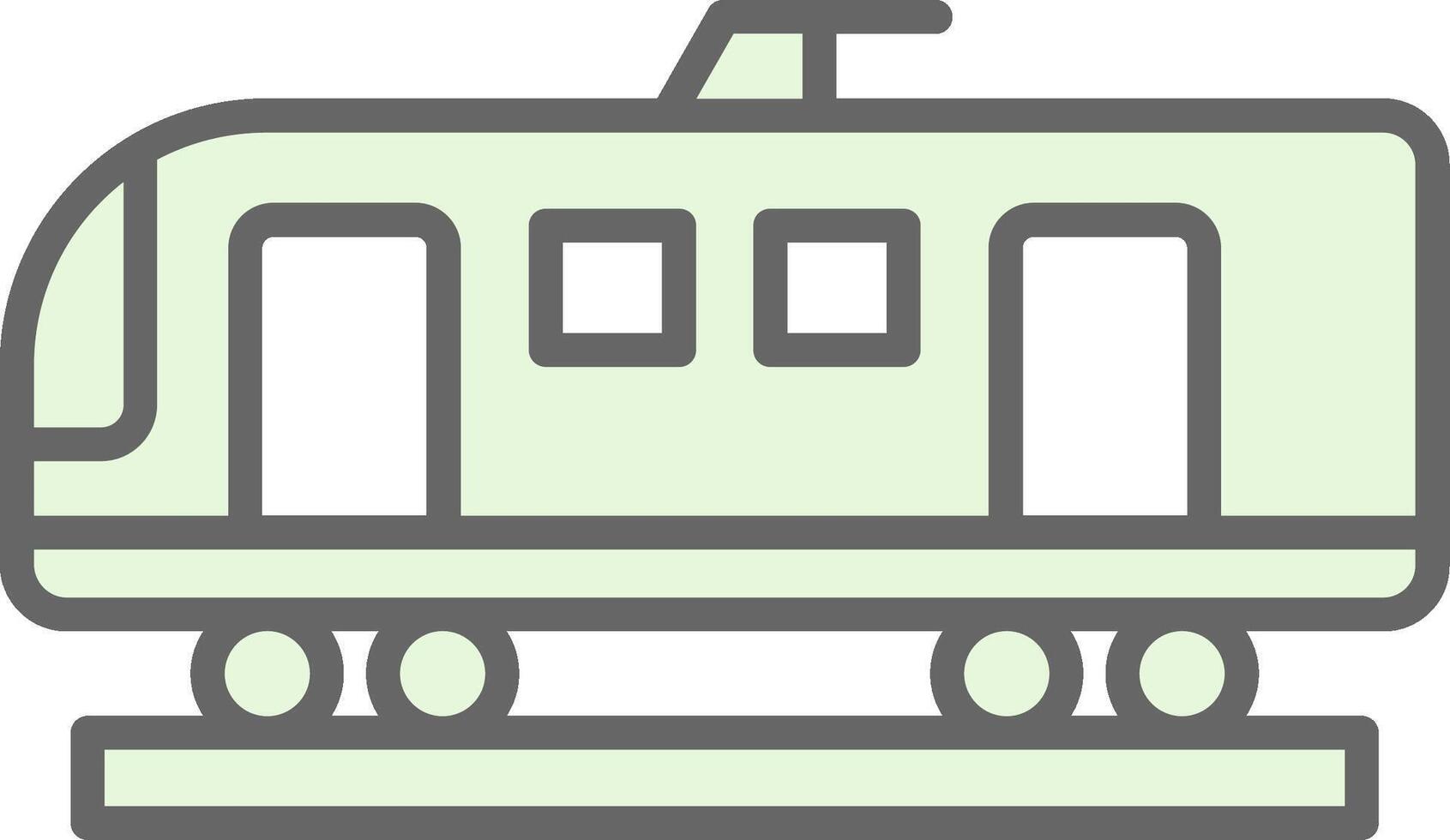 High Speed Train Fillay Icon Design vector