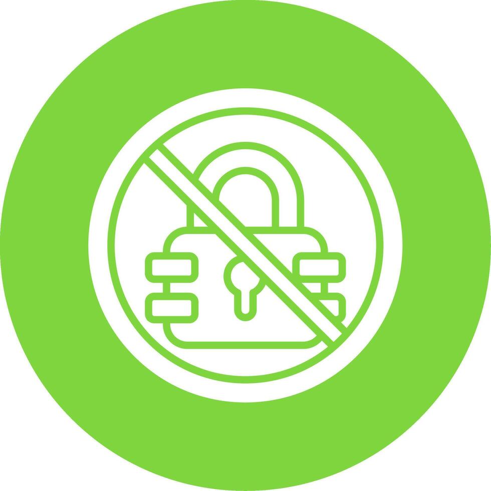 Prohibited Sign Multi Color Circle Icon vector