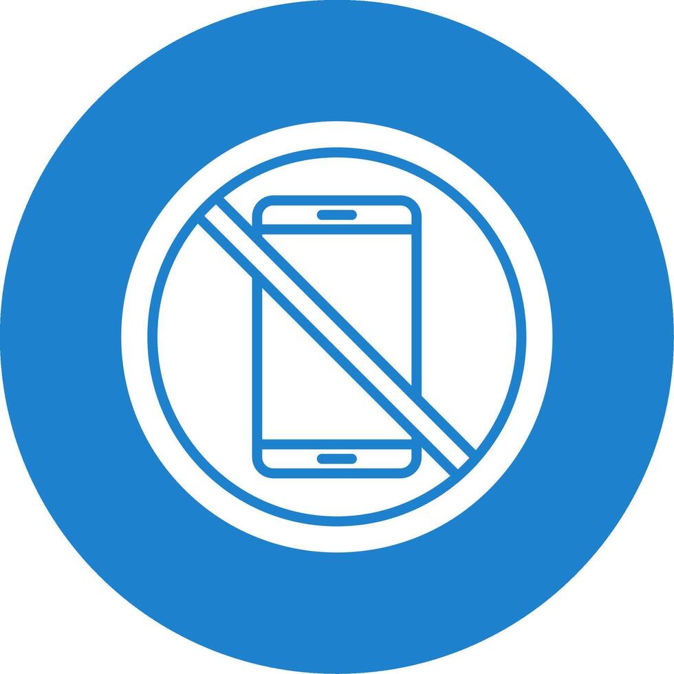 Prohibited Sign Multi Color Circle Icon vector