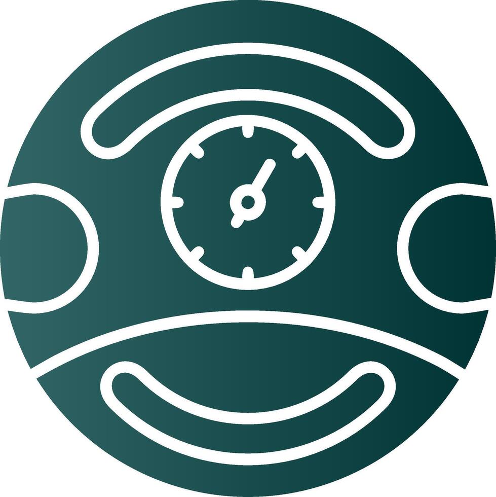 Gauge Glyph Gradient Icon vector