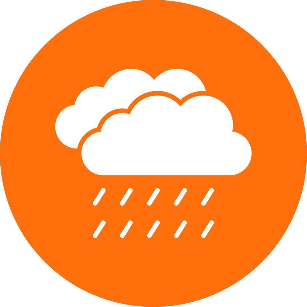 Raining Multi Color Circle Icon vector