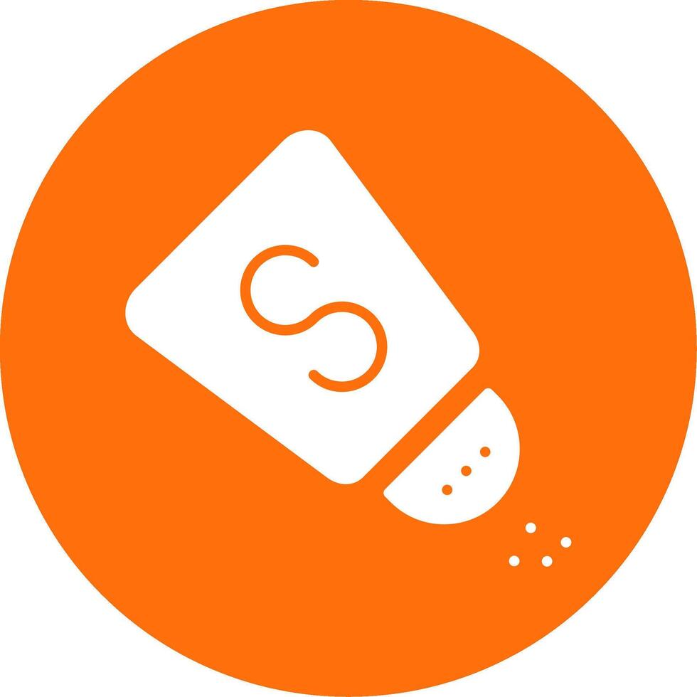 Salt Shaker Multi Color Circle Icon vector
