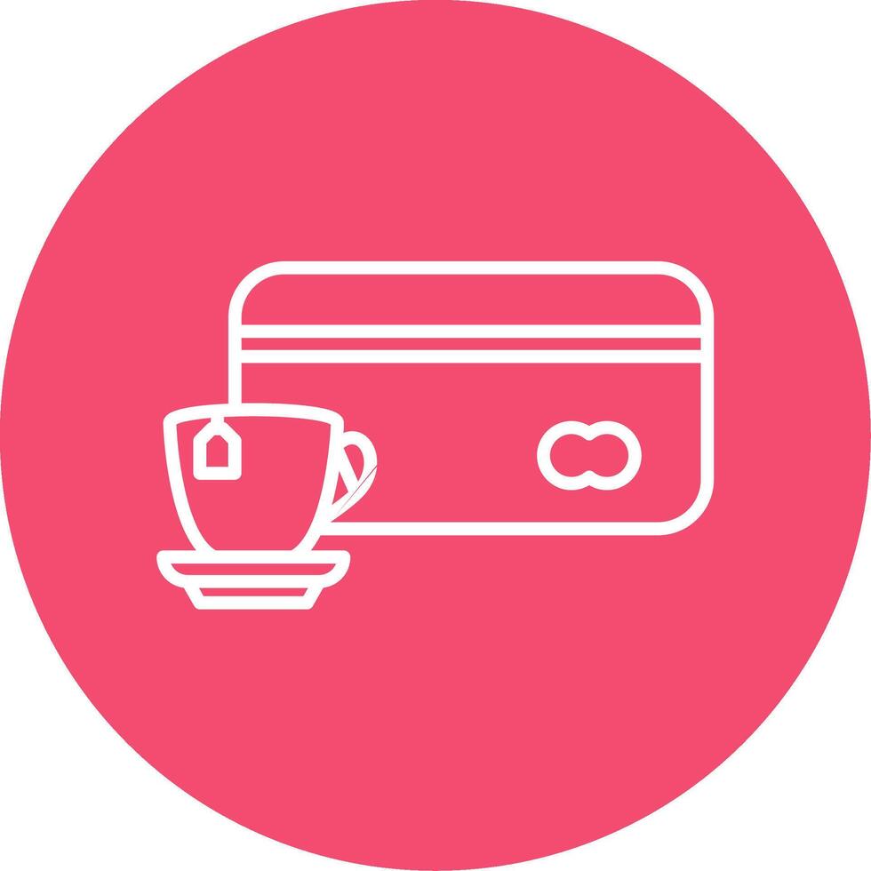 Card payment Multi Color Circle Icon vector