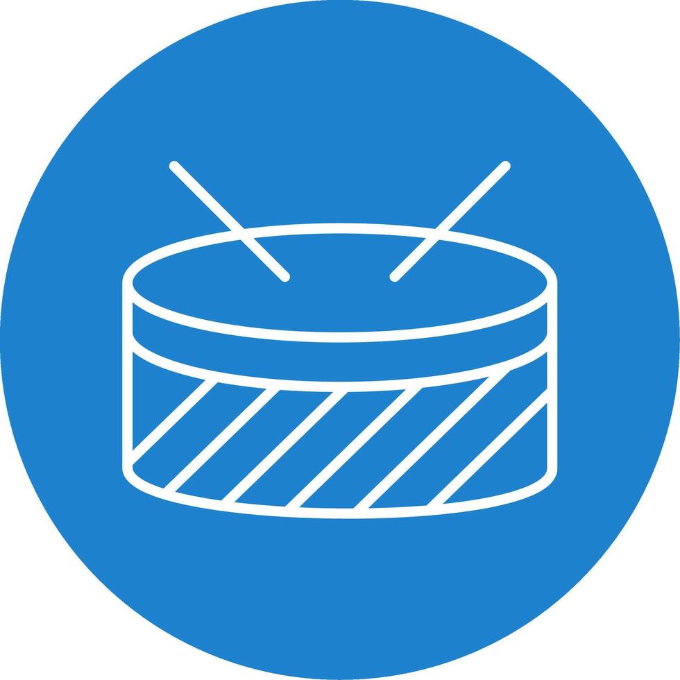 Drums Multi Color Circle Icon vector