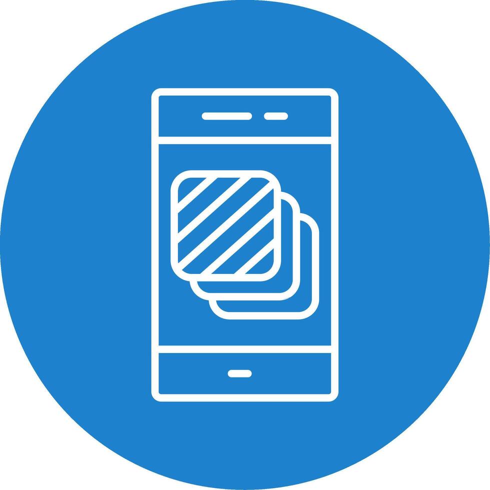 Layers Multi Color Circle Icon vector