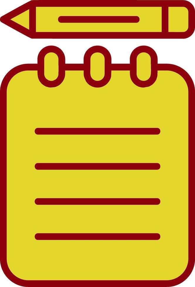 Notepad Vintage Icon Design vector