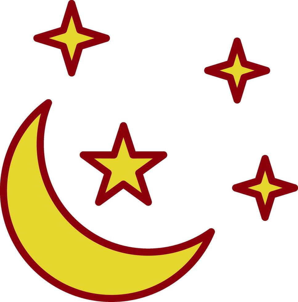 Moon Vintage Icon Design vector