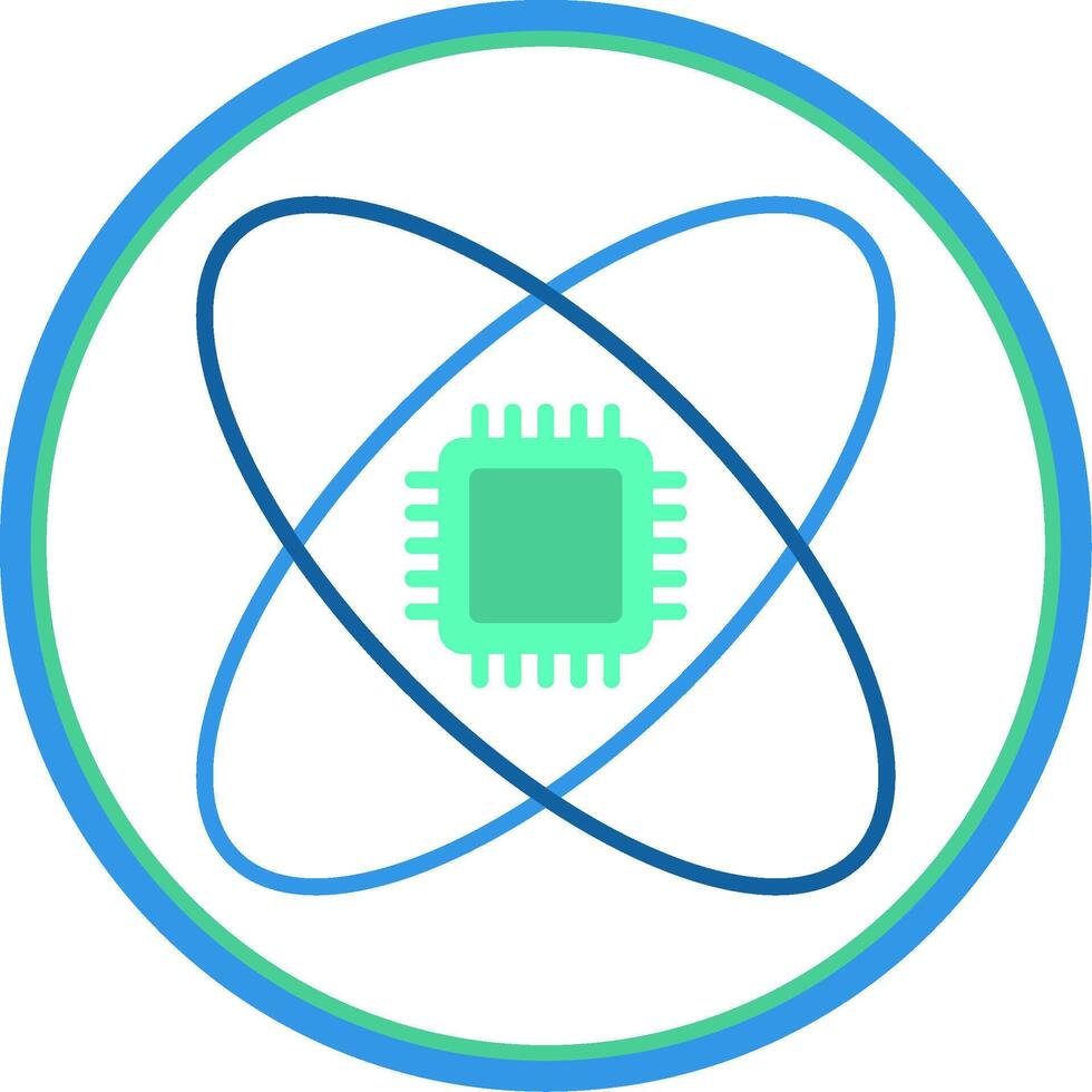 Science Flat Circle Icon vector