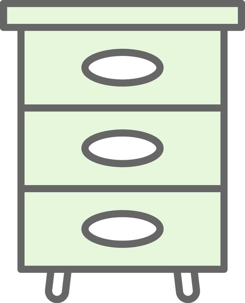 Filling Cabinet Fillay Icon Design vector