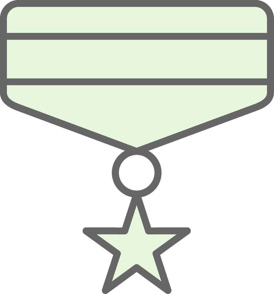 medalla relleno icono diseño vector