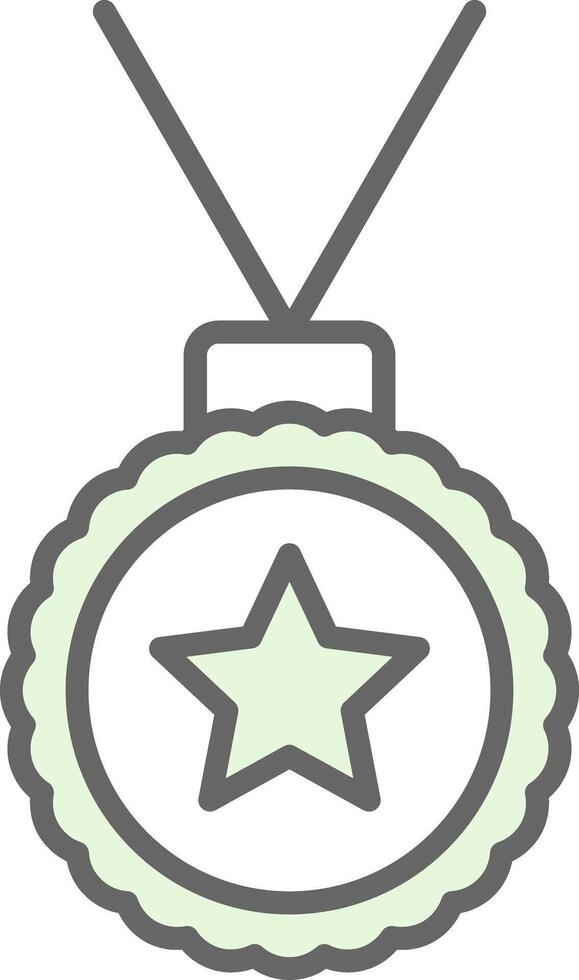Medal Fillay Icon Design vector