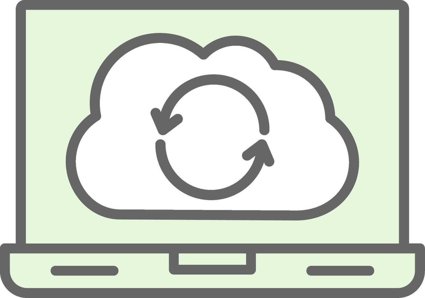 Syncronization Fillay Icon Design vector