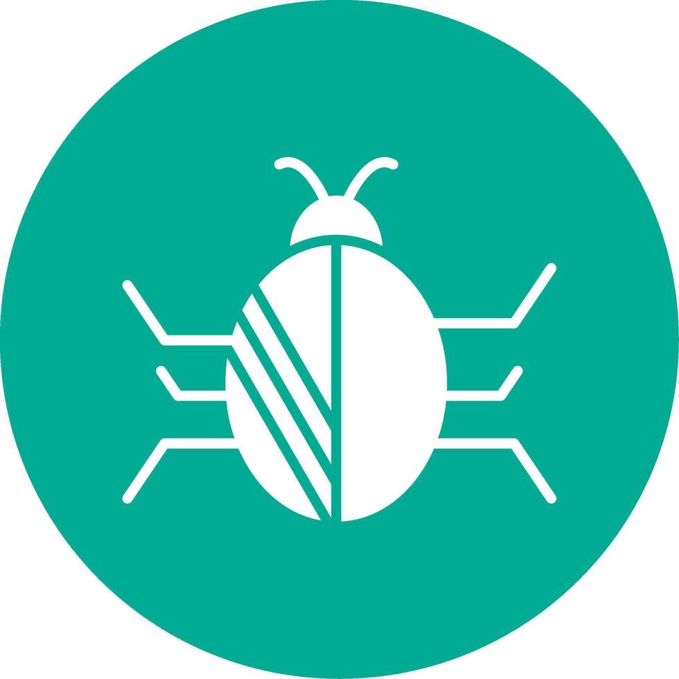 Bug Multi Color Circle Icon vector